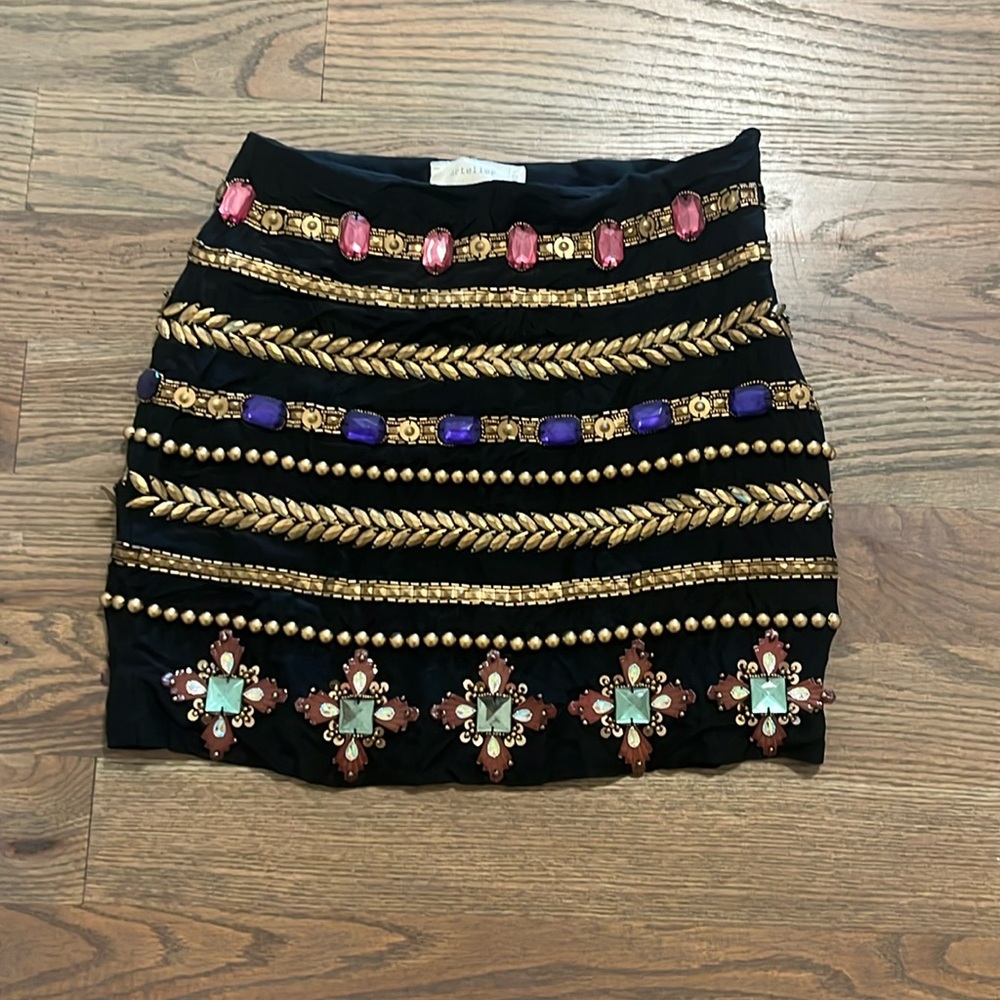 Nicole Miller Atelier bejeweled skirt Size 0 GUC